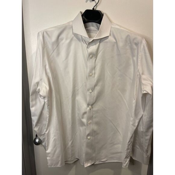 Knot Standard Mens White LS Dress Shirt Size XL‎ - Picture 1 of 7